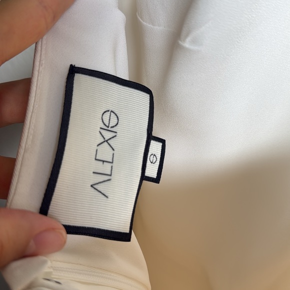 Alexis Saab White Midi Dress Small - Picture 8 of 8